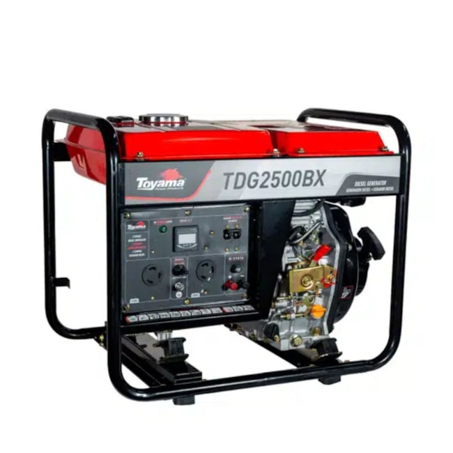 Gerador Diesel 2.0/2.2 KVA Monofásico Bivolt 115/230V Brushless Partida Manual TDG2500BX TOYAMA-29ef7abe-535c-4611-ba9e-3ac9603ac000