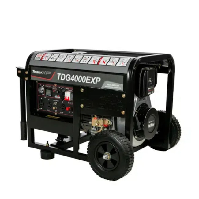Gerador Diesel 3.0/3.3 KVA Monofásico 110/220V 4T Partida Elétrica/Manual com Chave TDG4000EXP TOYAMA-4fe77b57-fc67-4ca4-af3b-044d0c0a9ea4