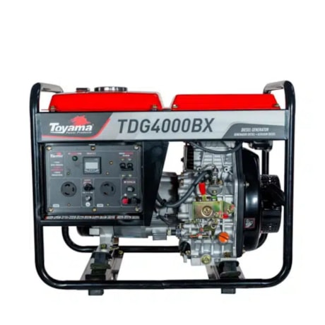 Gerador Diesel 3.0/3.3 KVA Monofásico Bivolt 110/220V 4T Partida Manual TDG4000BX TOYAMA-89ec756f-7a16-4855-9b16-6a327b196541