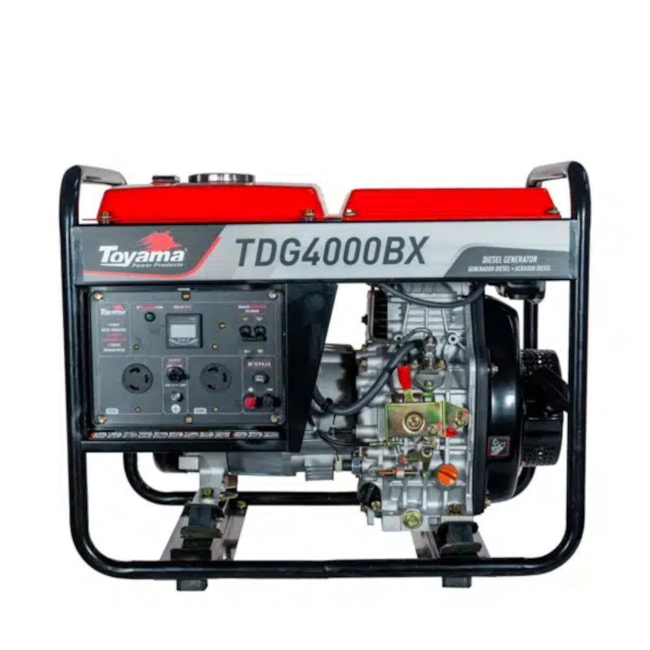 Gerador Diesel 3.0/3.3 KVA Monofásico Bivolt 110/220V 4T Partida Manual TDG4000BX TOYAMA-3526ddc2-f898-409e-9147-1a217f1d0c88