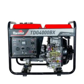 Gerador Diesel 3.0/3.3 KVA Monofásico Bivolt 110/220V 4T Partida Manual TDG4000BX TOYAMA