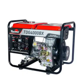 Gerador Diesel 3.0/3.3 KVA Monofásico Bivolt 110/220V 4T Partida Manual TDG4000BX TOYAMA