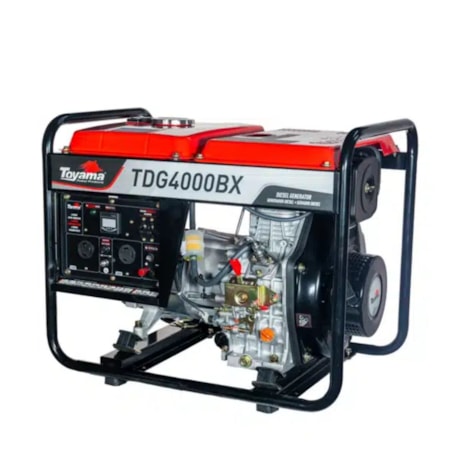 Gerador Diesel 3.0/3.3 KVA Monofásico Bivolt 110/220V 4T Partida Manual TDG4000BX TOYAMA-a20caed9-ea33-4b2a-8736-694d1ab2a8f2