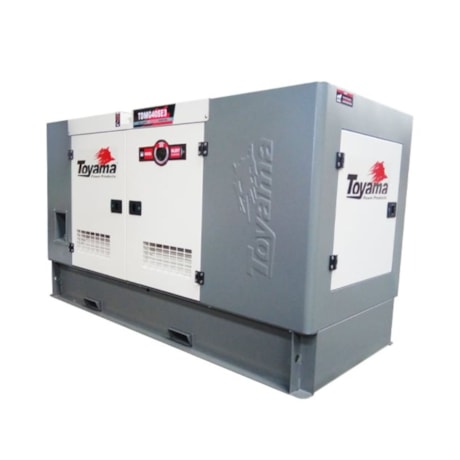 Gerador Diesel 35.0/40.0 KVA Trifásico 4C Partida Elétrica Cabinado TDMG40SE3D-220 TOYAMA