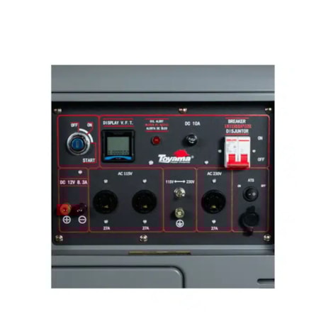 Gerador Diesel 5.5/6.0 KVA Monofásico 110/220V 4T Partida Elétrica Cabinado TDG7000SEXP TOYAMA-e50ef845-5dfb-452b-a75d-173cc1874b67