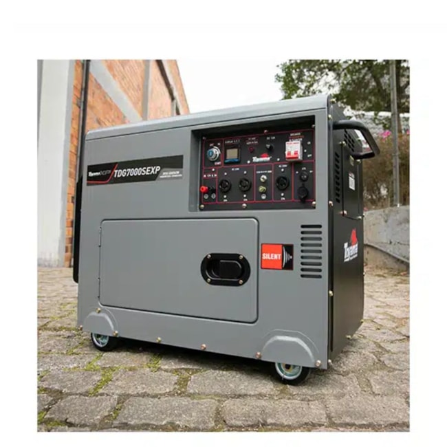 Gerador Diesel 5.5/6.0 KVA Monofásico 110/220V 4T Partida Elétrica Cabinado TDG7000SEXP TOYAMA-a13f4389-f934-44cb-b260-edd6fcd24373