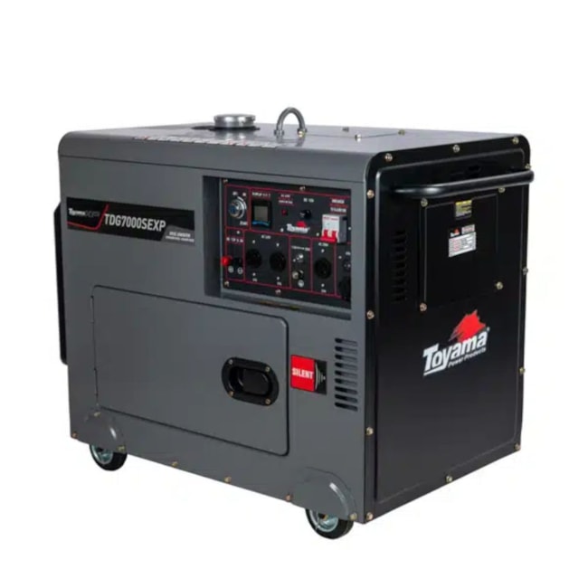 Gerador Diesel 5.5/6.0 KVA Monofásico 110/220V 4T Partida Elétrica Cabinado TDG7000SEXP TOYAMA-828c05df-361b-4372-8ae0-3fd4f693d989