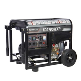 Gerador Diesel 5.5/6.0 KVA Monofásico 110/220V 4T Partida Elétrica/Manual TDG7000SEXP TOYAMA