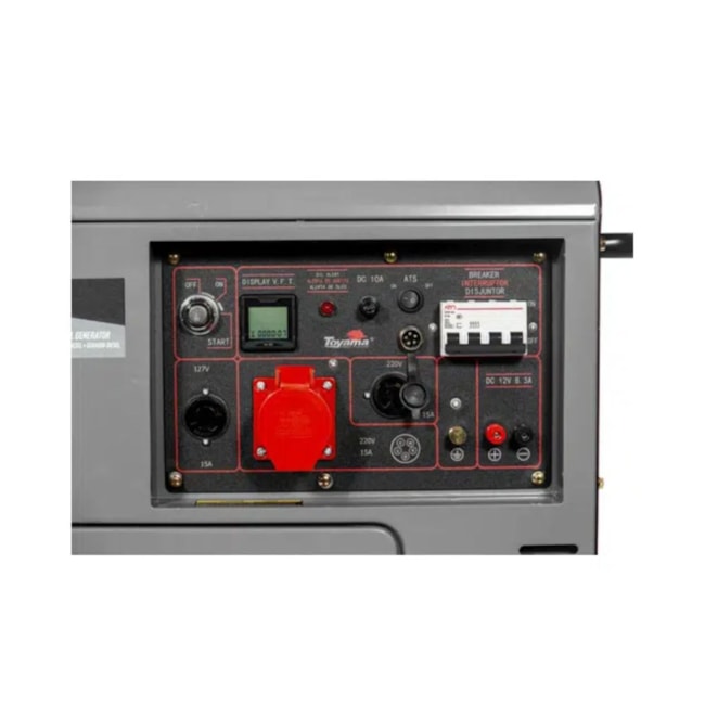 Gerador Diesel 6.0/6.5 KVA Trifásico 220V 4T Partida Elétrica Cabinado TDG7000SE3DXP TOYAMA-b32b3271-d33f-464c-83a4-86b3347d29de