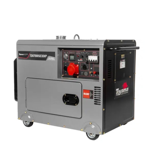Gerador Diesel 6.0/6.5 KVA Trifásico 220V 4T Partida Elétrica Cabinado TDG7000SE3DXP TOYAMA-5658a0cc-3b83-4b65-a14c-ca98ddf20e14