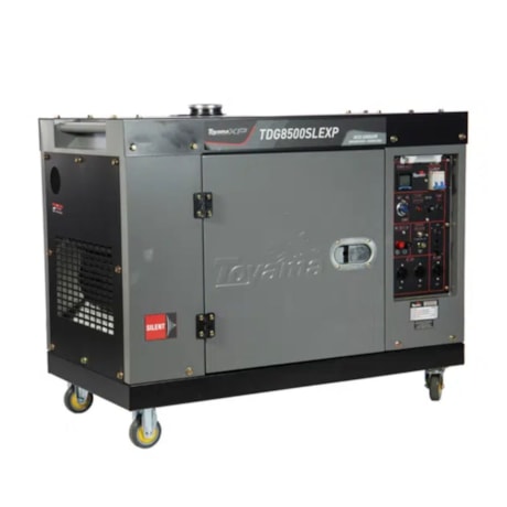 Gerador Diesel 6.5/7.0 KVA Monofásico 110/220V 4T Partida Elétrica Cabinado TDG8500SLEXP TOYAMA-4e15554c-9696-436b-9c22-5c2253ee5e40