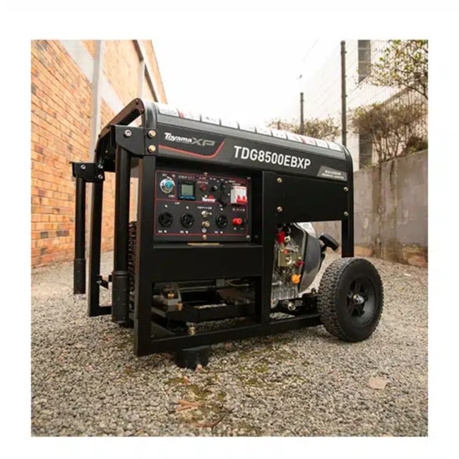 Gerador Diesel 6.5/7.0 KVA Monofásico 115/230V 4T Partida Elétrica / Manual TDG8500EBXP TOYAMA-0599622a-d576-4a1a-9e5b-335f13c5ed49