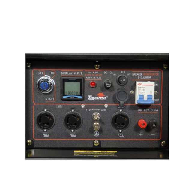 Gerador Diesel 6.5/7.0 KVA Monofásico 115/230V 4T Partida Elétrica / Manual TDG8500EXP TOYAMA-16e09a32-5748-4143-8f0a-7ca180c25a3c