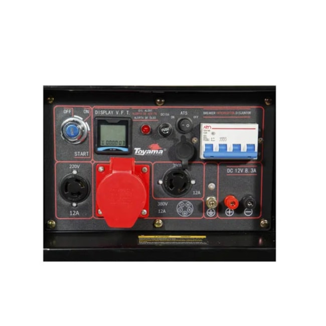 Gerador Diesel 7.0/7.5 KVA Trifásico 380V 4T Partida Manual / Elétrica TDG8500E3XP TOYAMA-f1c8dacd-e040-4125-a0d7-ec070f38bdea