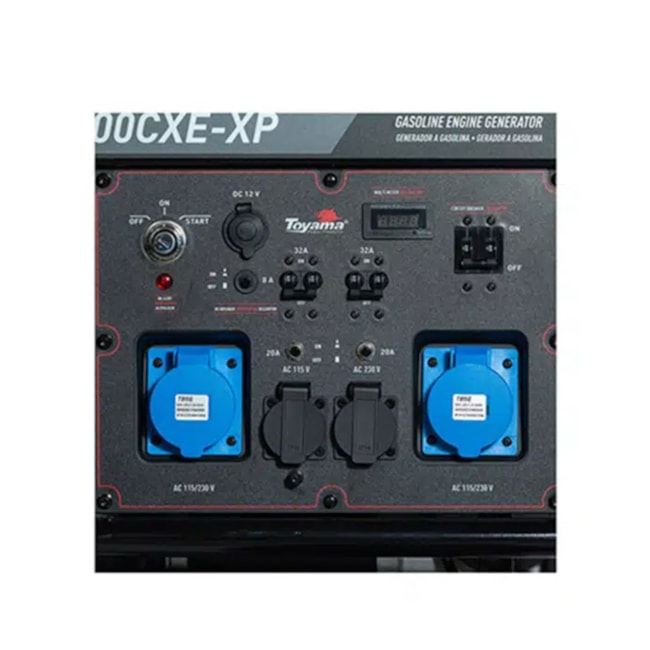 Gerador Gasolina 12.5/13.5 KVA Monofásico 110/220V 4T Partida Elétrica Controle AVR TG150000CXE-XP TOYAMA-57253c3b-5761-466c-bca5-d32bb68adb0d