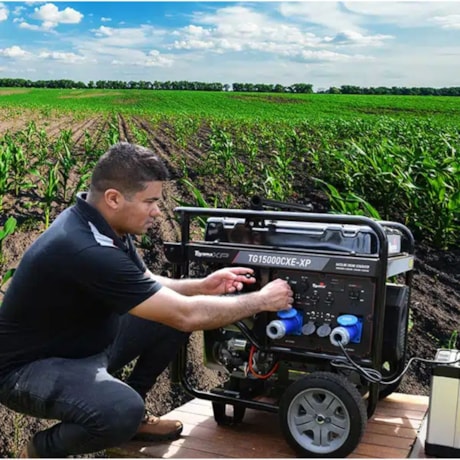 Gerador Gasolina 12.5/13.5 KVA Monofásico 110/220V 4T Partida Elétrica Controle AVR TG150000CXE-XP TOYAMA-0ec3e81a-2005-4188-95cc-e49306f6c4b1
