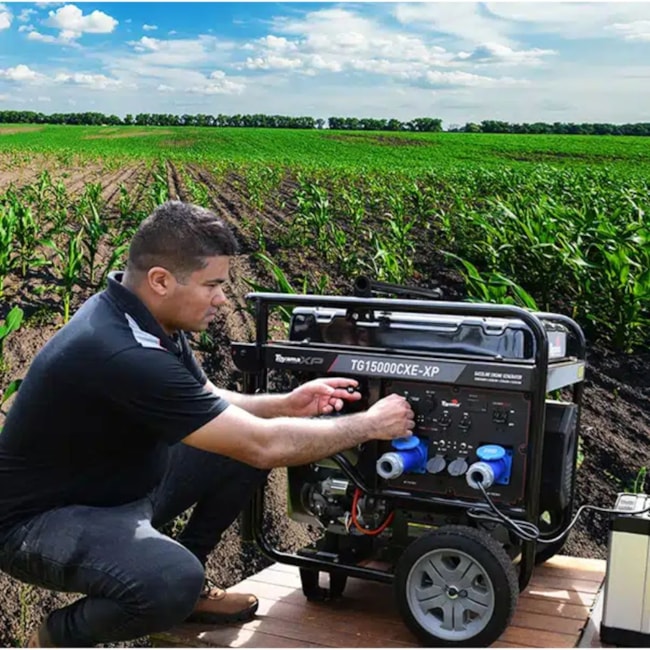 Gerador Gasolina 12.5/13.5 KVA Monofásico 110/220V 4T Partida Elétrica Controle AVR TG150000CXE-XP TOYAMA-784412f2-3f99-45a6-8ce2-9d82f3c7c766