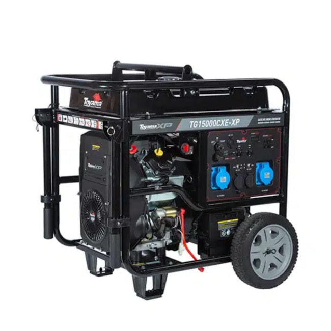 Gerador Gasolina 12.5/13.5 KVA Monofásico 110/220V 4T Partida Elétrica Controle AVR TG150000CXE-XP TOYAMA-6734df41-a54f-4ce7-8ee5-df1275be2964