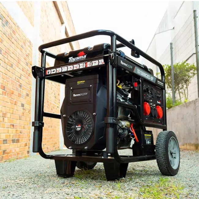 Gerador Gasolina 17 KVA Mono 220/Tri 380V Partida Elétrica/Manual TG15000CXE3-XP TOYAMA-dcd6196c-b512-476f-ab8d-34427a086763