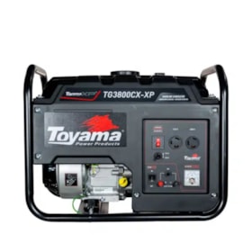 Gerador Gasolina 3.1/2.8 KVA Monofásico 110/220V 4T Partida Manual Controle de Tensão AVR TG3800CX-XP TOYAMA