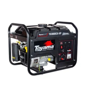 Gerador Gasolina 3.1/2.8 KVA Monofásico 110/220V 4T Partida Manual Controle de Tensão AVR TG3800CX-XP TOYAMA