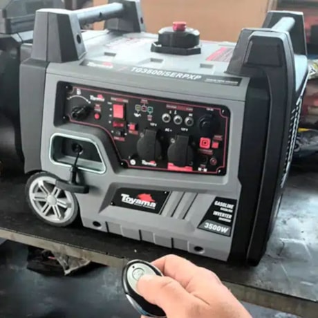 Gerador Gasolina 3.1/3.5 KVA Monofásico 220V 4T Partida Manual Retrátil/Elétrica e Controle Remoto TG3500ISERP-XP-220 TOYAMA-81f5a17b-4ab8-4362-9e49-fadc9166494a