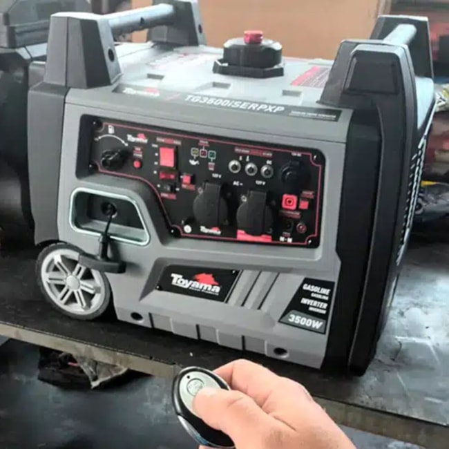 Gerador Gasolina 3.1/3.5 KVA Monofásico 220V 4T Partida Manual Retrátil/Elétrica e Controle Remoto TG3500ISERP-XP-220 TOYAMA-2da35717-ad3b-4f27-b000-b387f0a0b08f