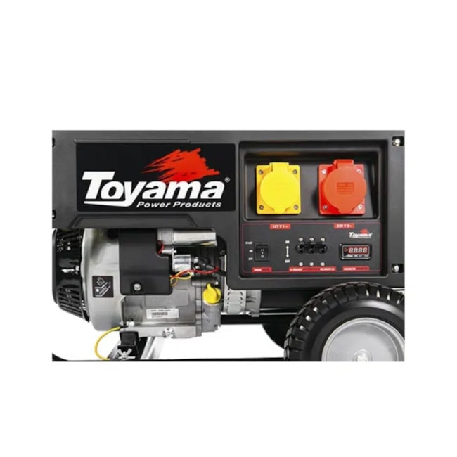 Gerador Gasolina 70/875 KVA Trifásico 220V Partida Elétrica TG8000CX3ED-XP TOYAMA-2f430280-9e97-42d2-a6d0-112f9f043d46