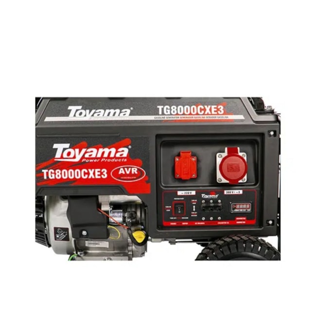 Gerador Gasolina 81/875 KVA Trifásico 380V Partida Elétrica e Manual TG8000CXE3-XP TOYAMA-a2574c56-39b7-4263-baf1-9a0738bb430b