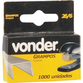 Grampo 6mm 26/6 Caixa com 1.000 unidades 2898266000 VONDER