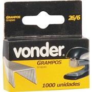 Grampo 6mm 26/6 Caixa com 1.000 unidades 2898266000 VONDER