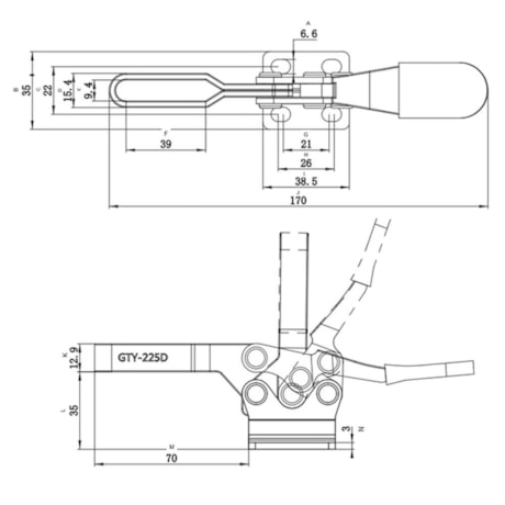 Grampo de Aperto Rápido Horizontal GHV 225 3580100225 VONDER-526928e8-e7c5-4fd4-aa7c-d040dcee91de