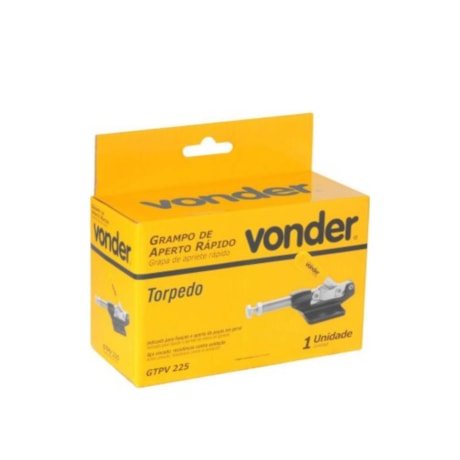 Grampo de Aperto Rápido Tipo Torpedo 225KGF 3580400225 VONDER-5fe54314-33ba-4f7e-95ea-0d9f1cbcb7f5