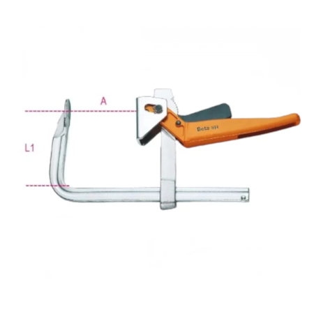 Grampo Marceneiro 200mm com Alavanca 1594 BETA-2dad3438-286b-4ea6-9e6e-6ae42cf07681