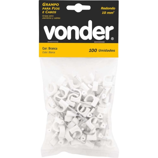 Grampo para Fios 10mm² Redondo com 100 Grampos e 100 Pregos 2898000010 VONDER-fa7ba28f-9c2b-417e-81da-7d20ea4689ca
