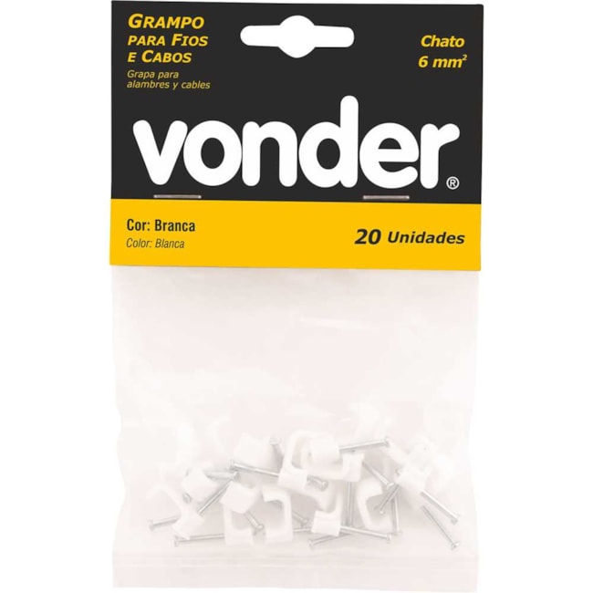 Grampo para Fios 6mm² Chato com 20 Grampos e 20 Pregos 2898020006 VONDER-c9d4379b-a1af-495d-b492-d1a528562d70