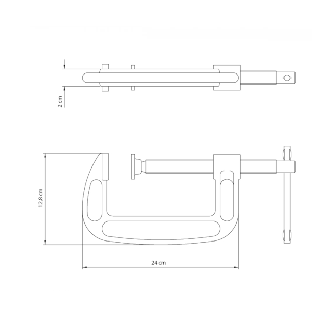 Grampo Tipo C em Ferro Fundido 6'' Pintura Eletrostática 43190006 TRAMONTINA MASTER-67b2ddad-5a17-4188-af68-f5733f9384b9