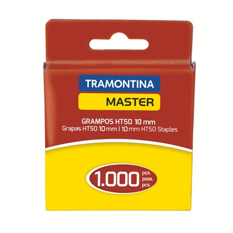 Grampos T50 10 mm Caixa com 1.000 Unidades 43500510 TRAMONTINA MASTER
