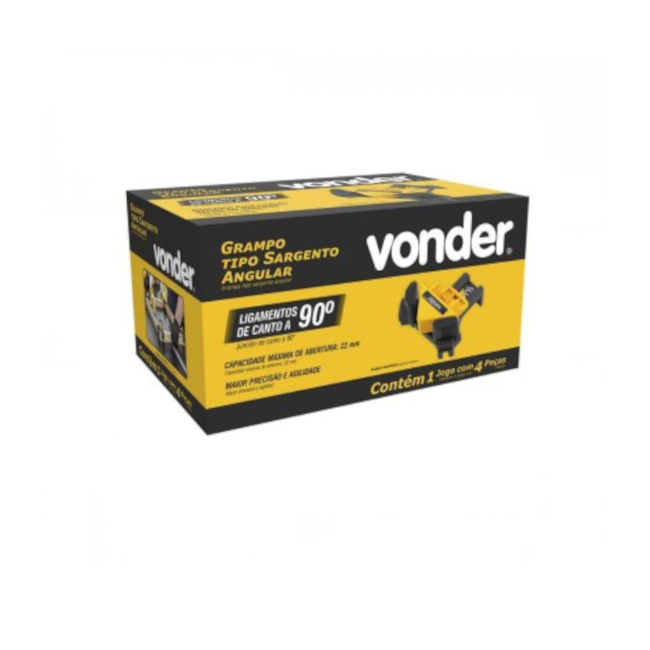 Grampos Tipo Sargento Angular 22mm Jogo c/ 4 Peças 3575004090 VONDER-d7bd479b-5a15-445f-b944-d6d1c1a1881d