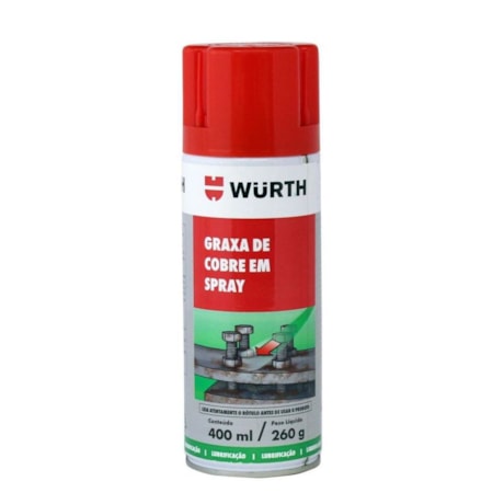 Graxa de Cobre em Spray 400ml 0893800120 WURTH