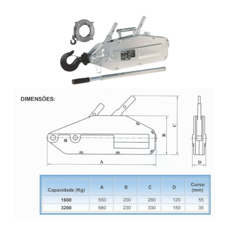 Guincho de Alavanca Tifor 1600 Kg x 20 Metros GA1600 BERG STEEL-d79495fb-3060-47b1-8e79-923d28502d98