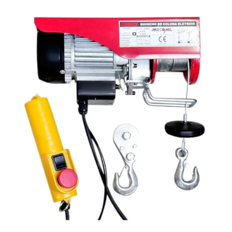 Guincho de Coluna 100kg 12 Metros / 200kg 6 Metros sem Suporte Monofásico 220V HA-101 MOTOMIL-55e730e1-3d95-41ae-8c85-83516b7028f4