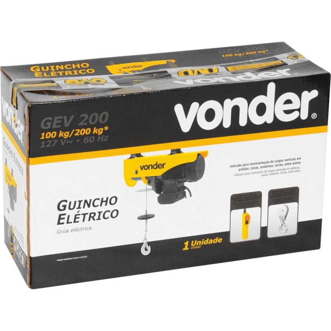 Guincho Elétrico 0.2 Tonelada 6 Metros 6195200220 VONDER-b33efc9b-c09c-4668-b64c-b38ff49e3001