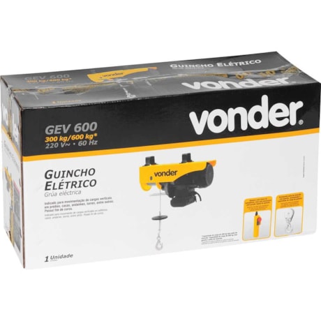 Guincho Elétrico 0.3 Tonelada 6 Metros 6195600220 VONDER-f613e89d-1a1d-4350-91a6-deec01ab93f6