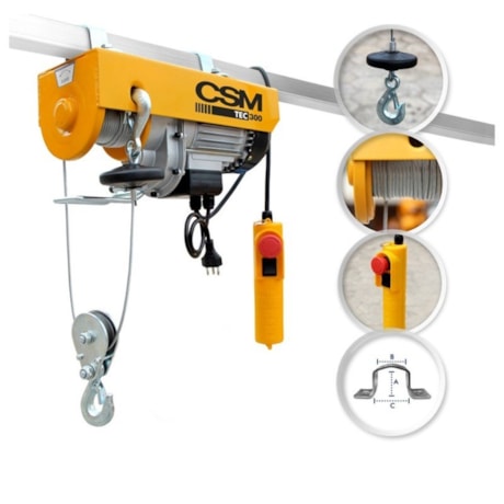 Guincho Elétrico 100 Kg Monofásico 220V sem Suporte TEC100 CSM
-b2e76ac5-9808-4cb1-bc22-75a21ac92c4e