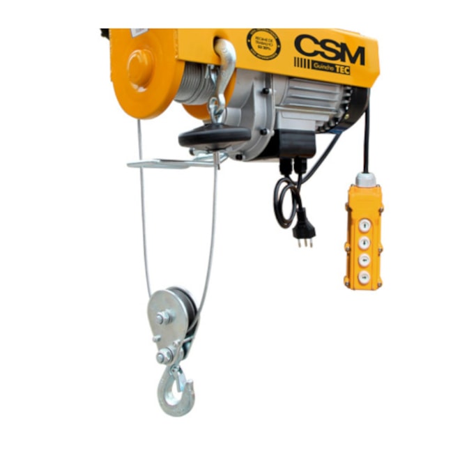 Guincho Elétrico 100Kg/12 Metros 200Kg/6 Metros com Trole 220V TEC 100/200 CSM-661fa7a0-4d91-43ea-ab9f-8a6fc311a4c6