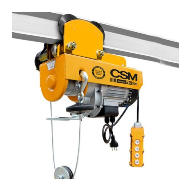 Guincho Elétrico 300 a 600 Kg com Trole Monofásico 220V TEC300/600 CSM-e6459e2f-a76e-4eca-ae86-6aa8b0a3f6d1