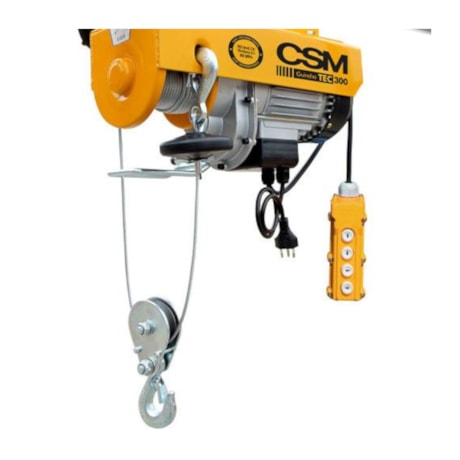 Guincho Elétrico 300 a 600 Kg com Trole Monofásico 220V TEC300/600 CSM-7c91c5dd-12b2-4a8e-a0dc-9ab55d0e492b
