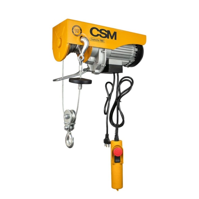 Guincho Elétrico de Cabo de Aço 300kg/12metros e 600kg/6metros sem Suporte 220V TEC300 CSM-a81a18ed-ed6d-49aa-aa10-ceabadaf5351