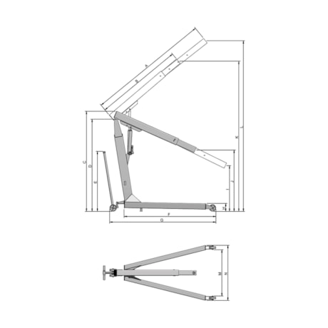 Guincho Hidráulico 1000 Kg com Prolongador Rodas PU G 1001E BOVENAU-437fcd37-0258-495d-a467-123a3ef8795d